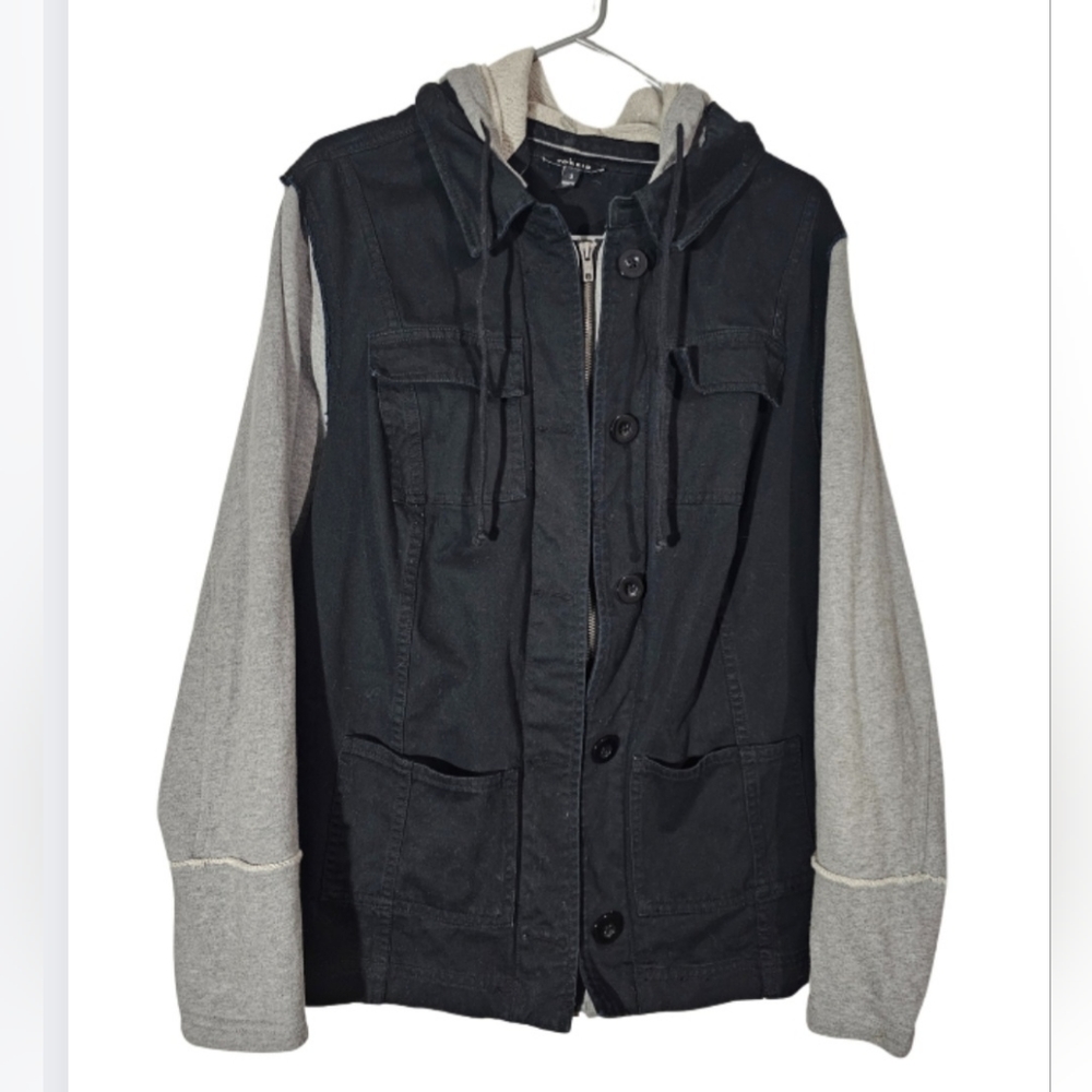 Torrid Black Jacket with Grey Sleeves